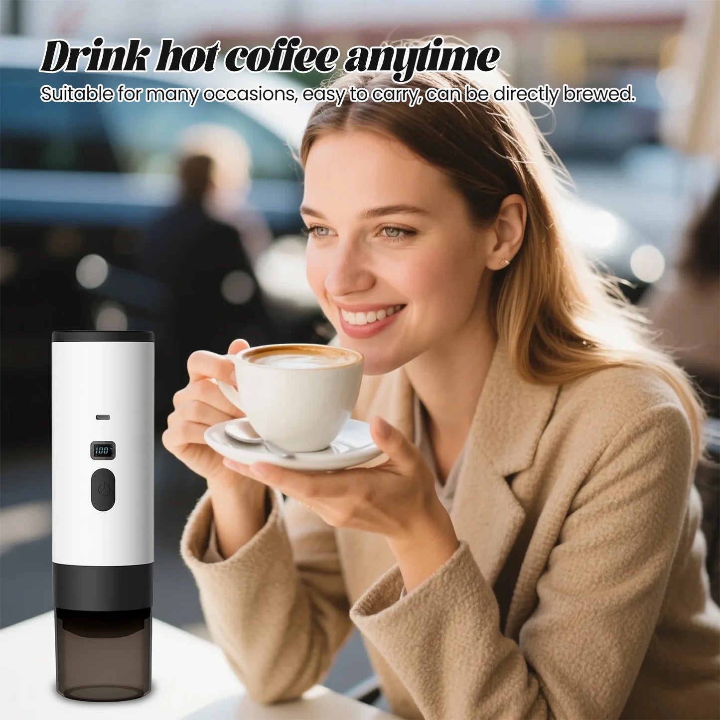 Portable 3 in 1 USB Coffee Maker 20Bar Espresso Machine Fast Heating for Travel Car Home