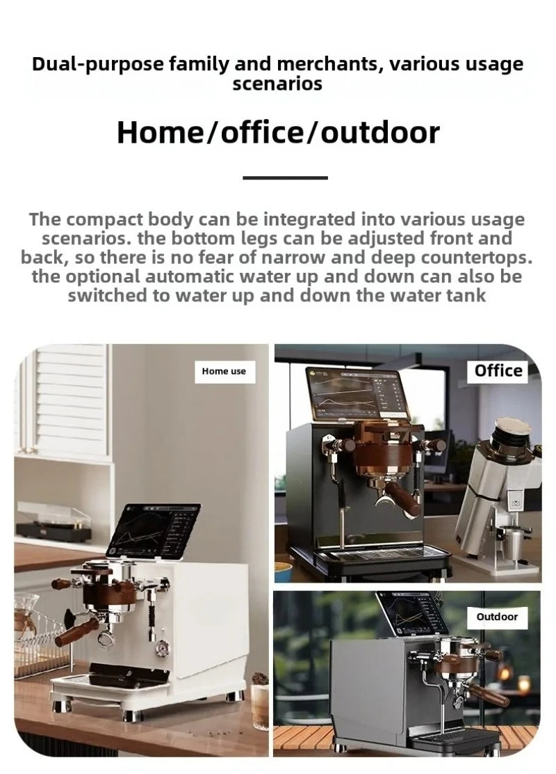 Coffee Maker Data-s,Water Tank Version 220V 50-60Hz, Italian Semi-automatic, 9Bar Dual Boiler,Pressure Swing Extraction,No paid
