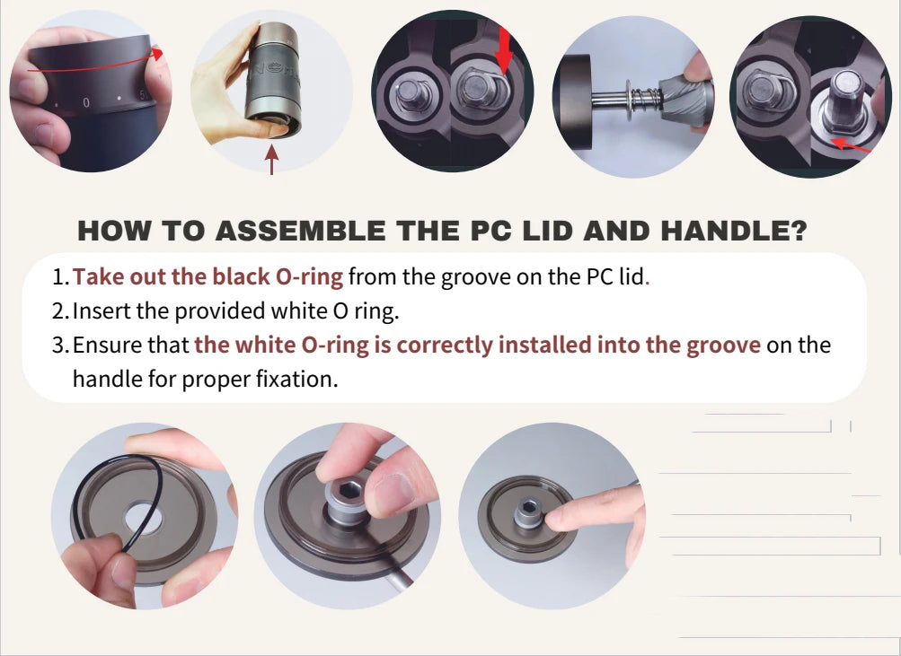 Kingrinder K4 /K6 manual coffee grinder portable mill 420stainless steel 48mm stainless steel Titanium plating burr
