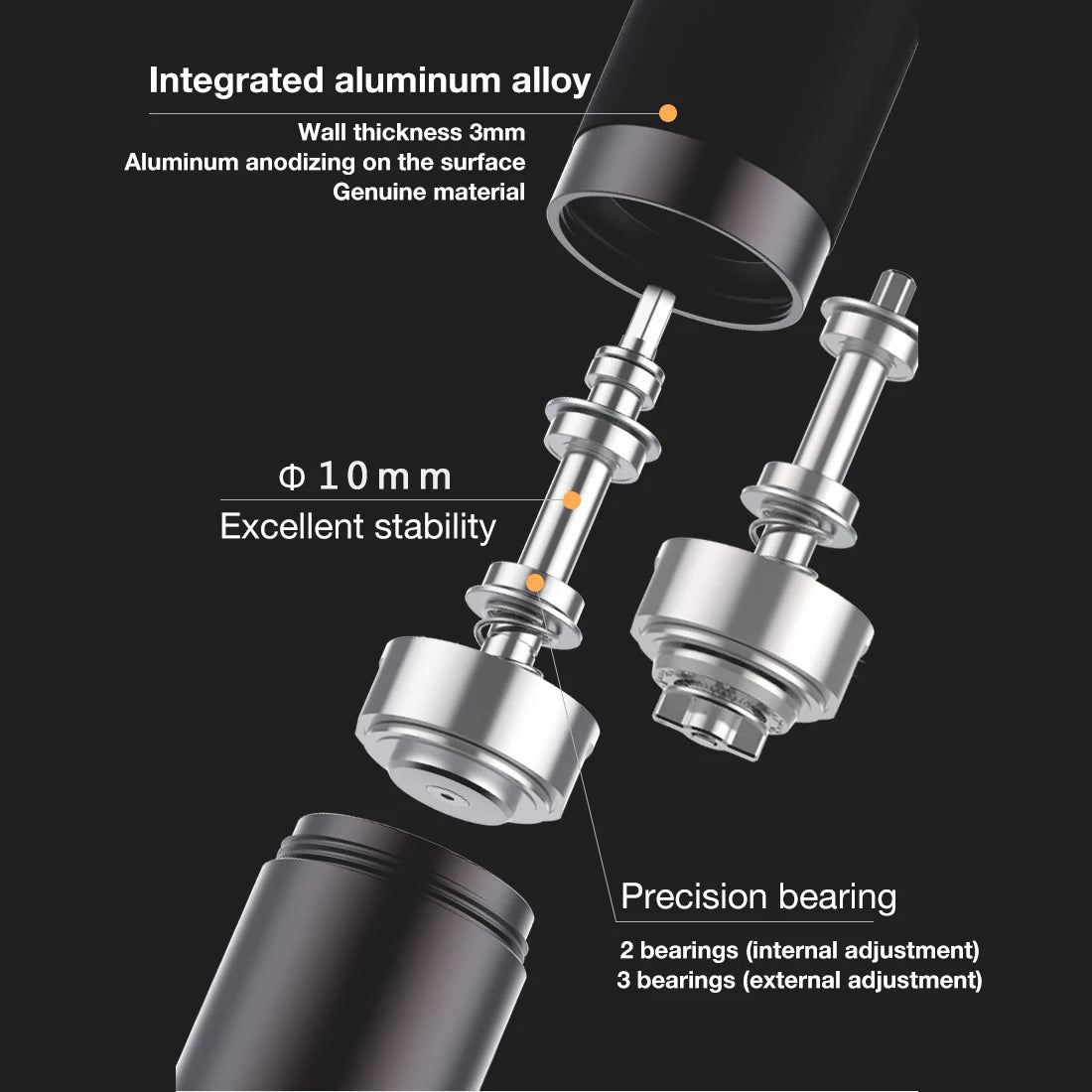 Kingrinder K4 /K6 manual coffee grinder portable mill 420stainless steel 48mm stainless steel Titanium plating burr