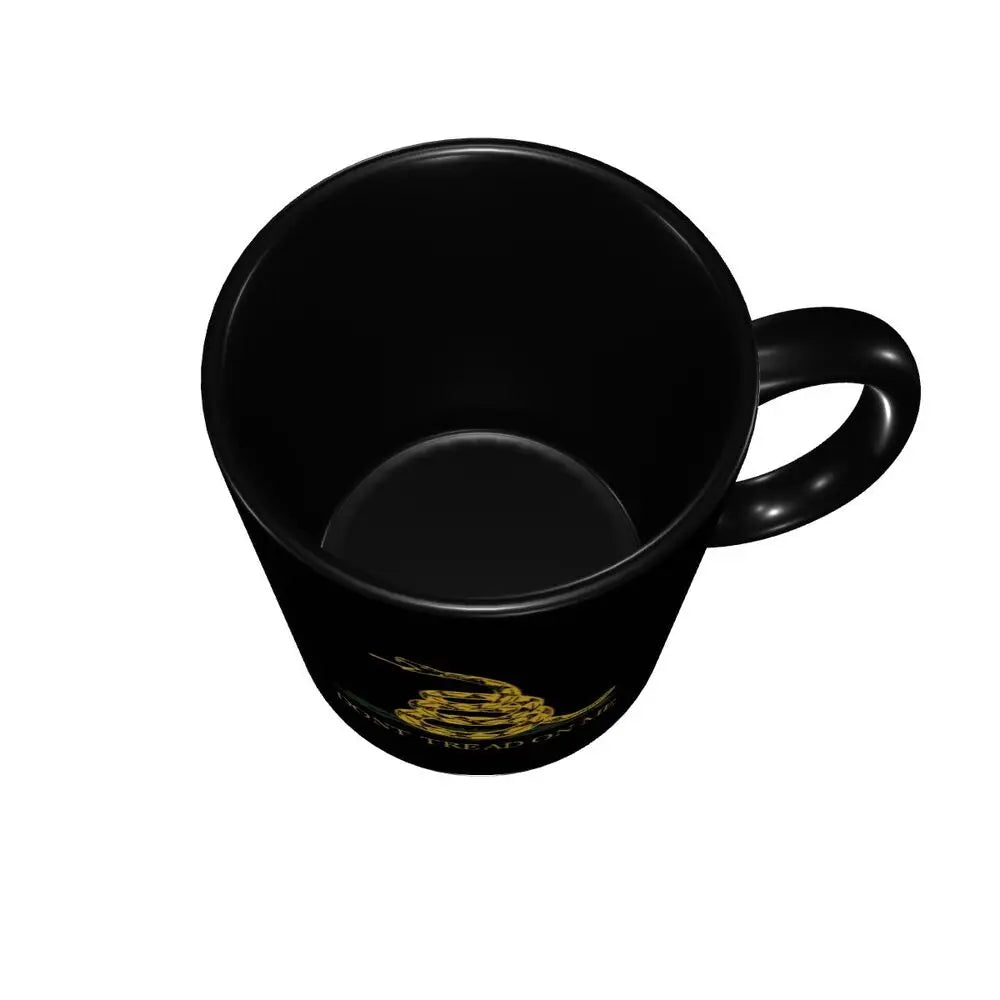 Dont Tread On Me Coffee Mug DIY Personalized Gadsden Flag Ceramic Mug Creative Present