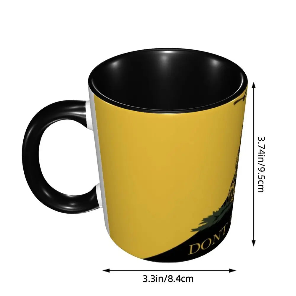 Dont Tread On Me Coffee Mug DIY Personalized Gadsden Flag Ceramic Mug Creative Present