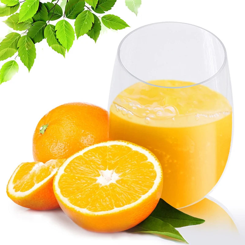 2/4Pcs Shatterproof Plastic Wine Glass 360/480ML Reusable Transparent Unbreakable PET Glasses Fruit Juice Beer Cups【Homeclub】
