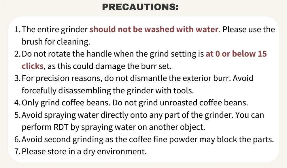 Kingrinder K4 /K6 manual coffee grinder portable mill 420stainless steel 48mm stainless steel Titanium plating burr