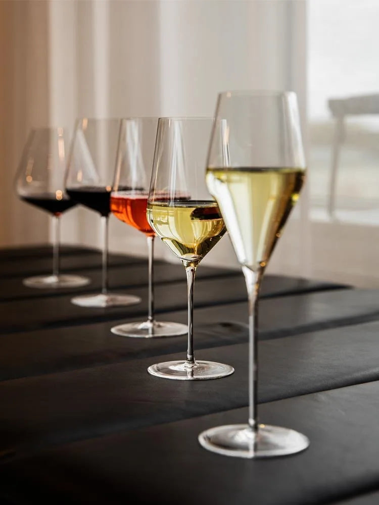 New Burgundy Bordeaux Style Light Luxury Wine Glass Ultra-thin Craftsmanship Slim Cup Stems Birthday Party Bar Classics Goblet