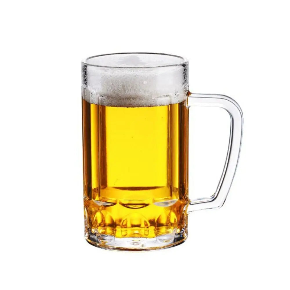 Clear Beer Mug Plastic Unbreakable Breakfast Milk Coffee Juice Water Cup Barware Drinkware for Home Party Bar KTV Beer Mug 맥주잔