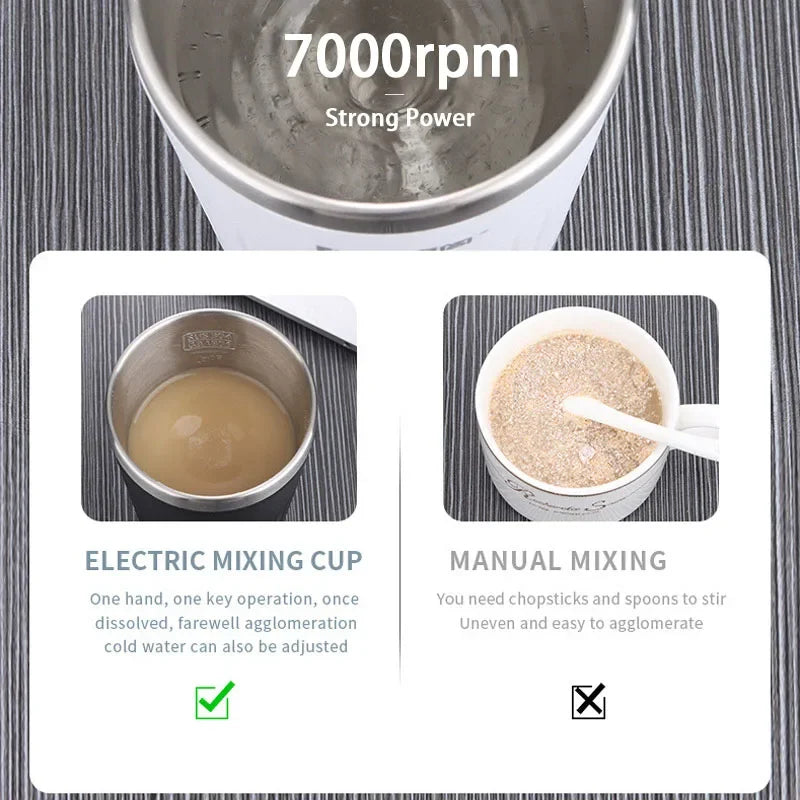 400ML Automatic Self Stirring Cup Magnetic Coffee Mixing Mug USB Rechargeable Waterproof Smart Drinking Cups Gift Recommend