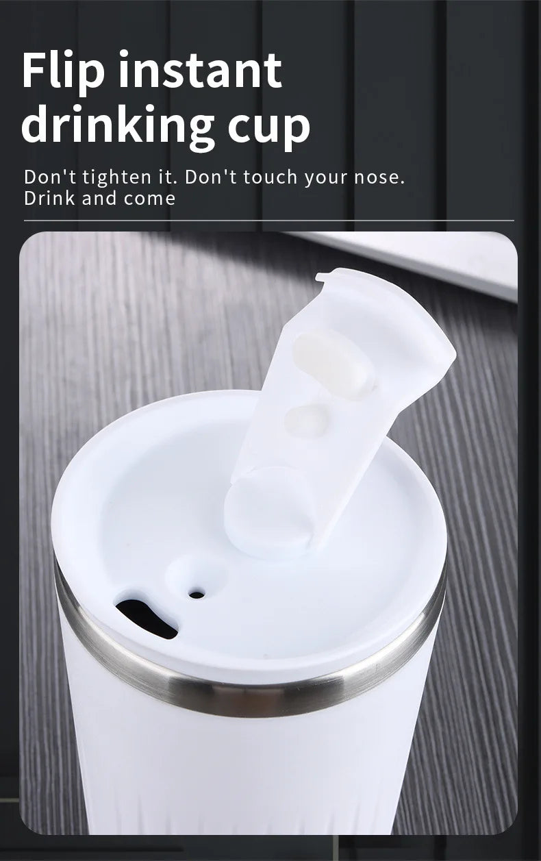 400ML Automatic Self Stirring Cup Magnetic Coffee Mixing Mug USB Rechargeable Waterproof Smart Drinking Cups Gift Recommend