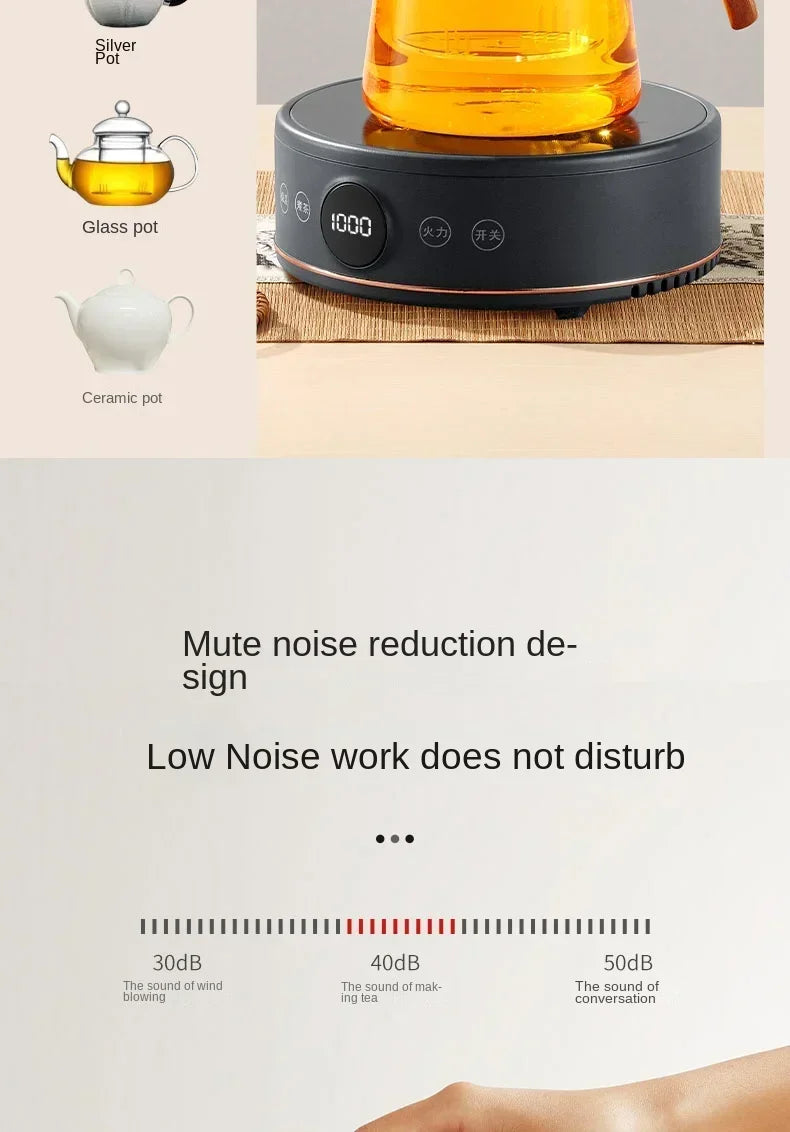 220V YANGZI Electric Tea Stove/Tea Boiler,Small Tabletop New Vintage Style, Ideal for Traditional Tea Ceremony CBW