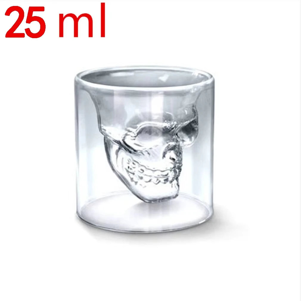 Transparent Skull Glass Wine Decanter Set Whiskey Skull Shot GlassesSkeleton Wine Glass For Bar Family Halloween Decoration Mug