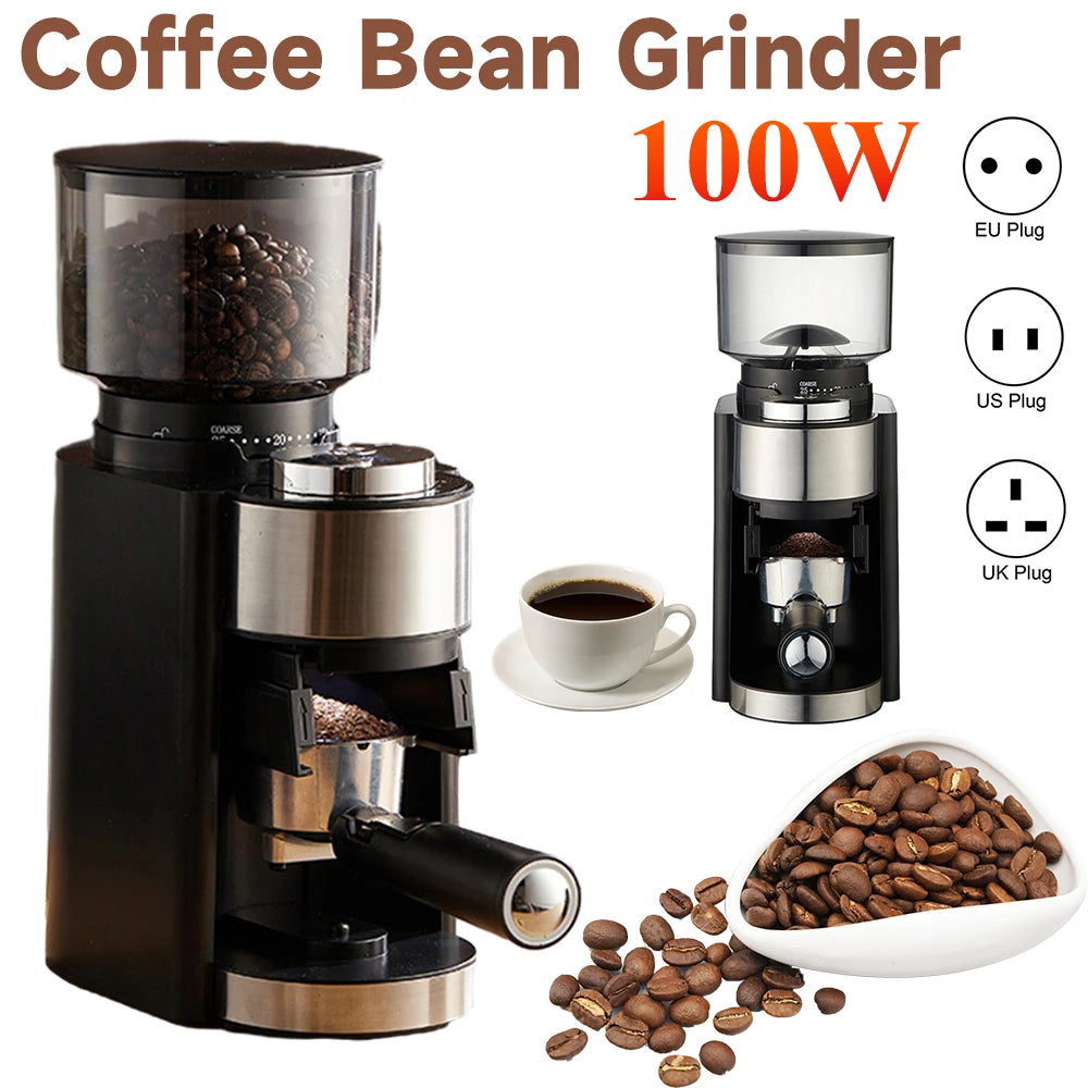 100W Electric Coffee Machine Portable Coffee Maker Bean Grinder Capsule Espresso Machine For Household Kitchen Coffee Powder