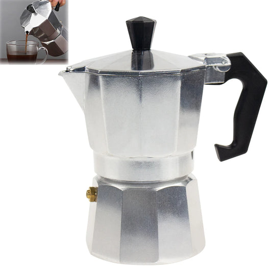 Moka Pot Italian Coffee Machine Espresso Aluminum Geyser Coffee Maker Kettle Latte Stove Classic Coffeeware Barista Accessories