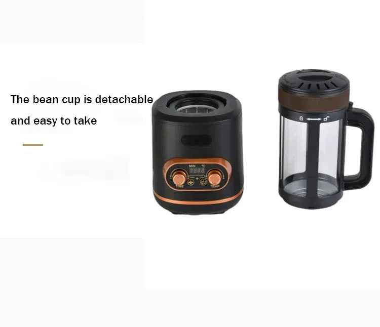 New 220V Electric Coffee Bean Roaster Baking Machine With Temperature Control And Timing Function Automatic Cooling