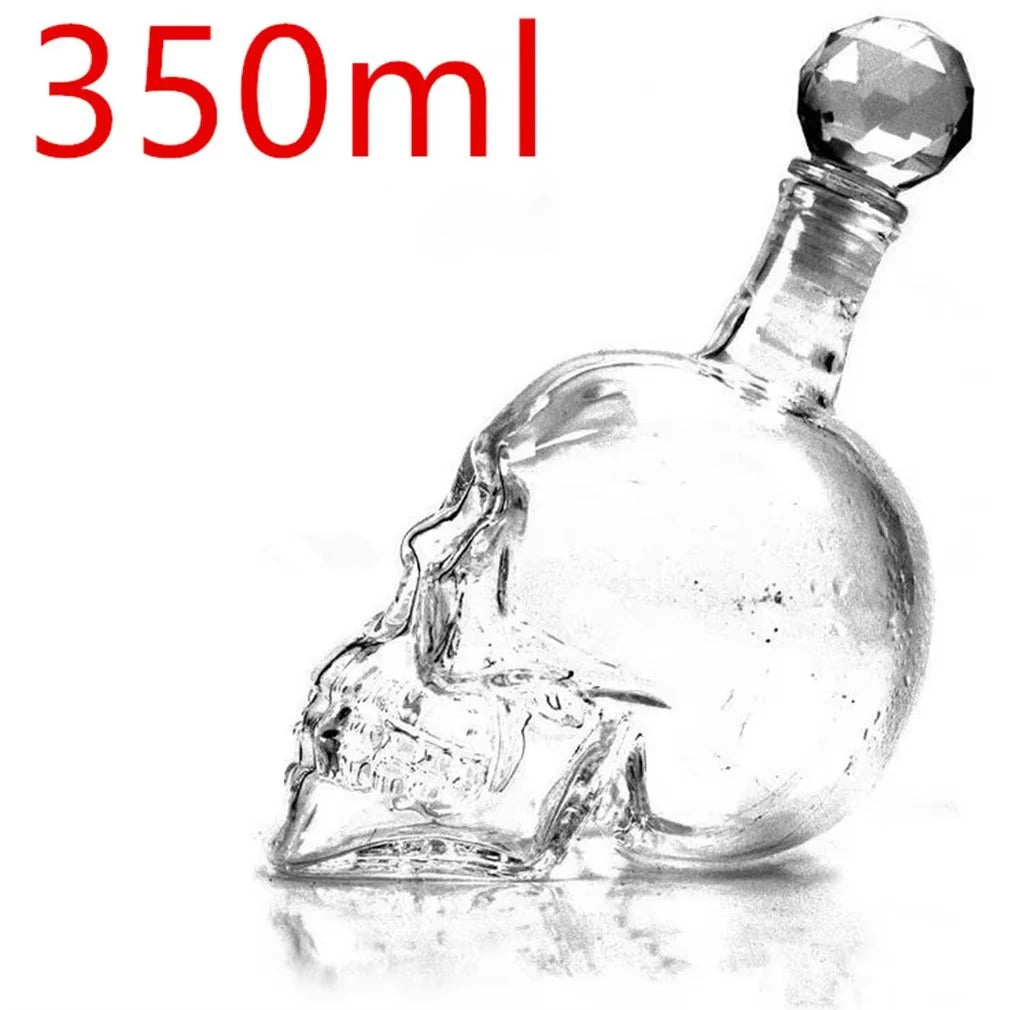 Transparent Skull Glass Wine Decanter Set Whiskey Skull Shot GlassesSkeleton Wine Glass For Bar Family Halloween Decoration Mug