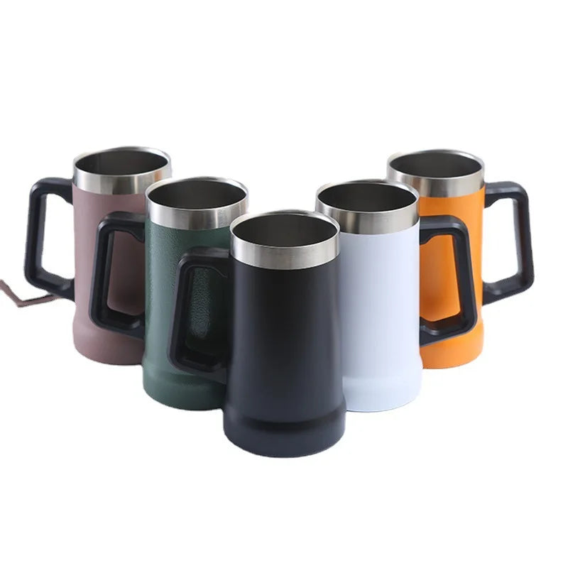 709ML Handle Similar Sta BeerCup Thermal Mug Beer Cups Stainless Steel Tubmler Thermos Water Bottle Vacuum Insulated Tumbler