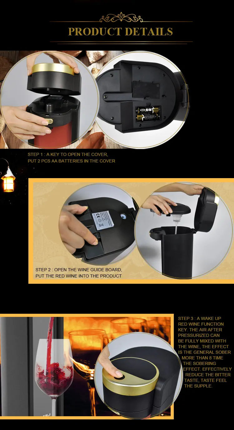 Electric Wine Decanter Best Sellers Electric Wine Aerator Dispenser