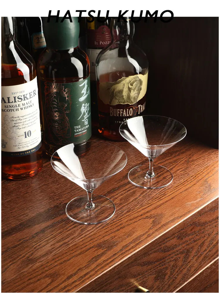 Kimura Ultra-thin Creative Cocktail Glasses Cup Tall Glass Glosed Tower Glass Red Wine Goblet Fruit Wine Cups Martini Glasses