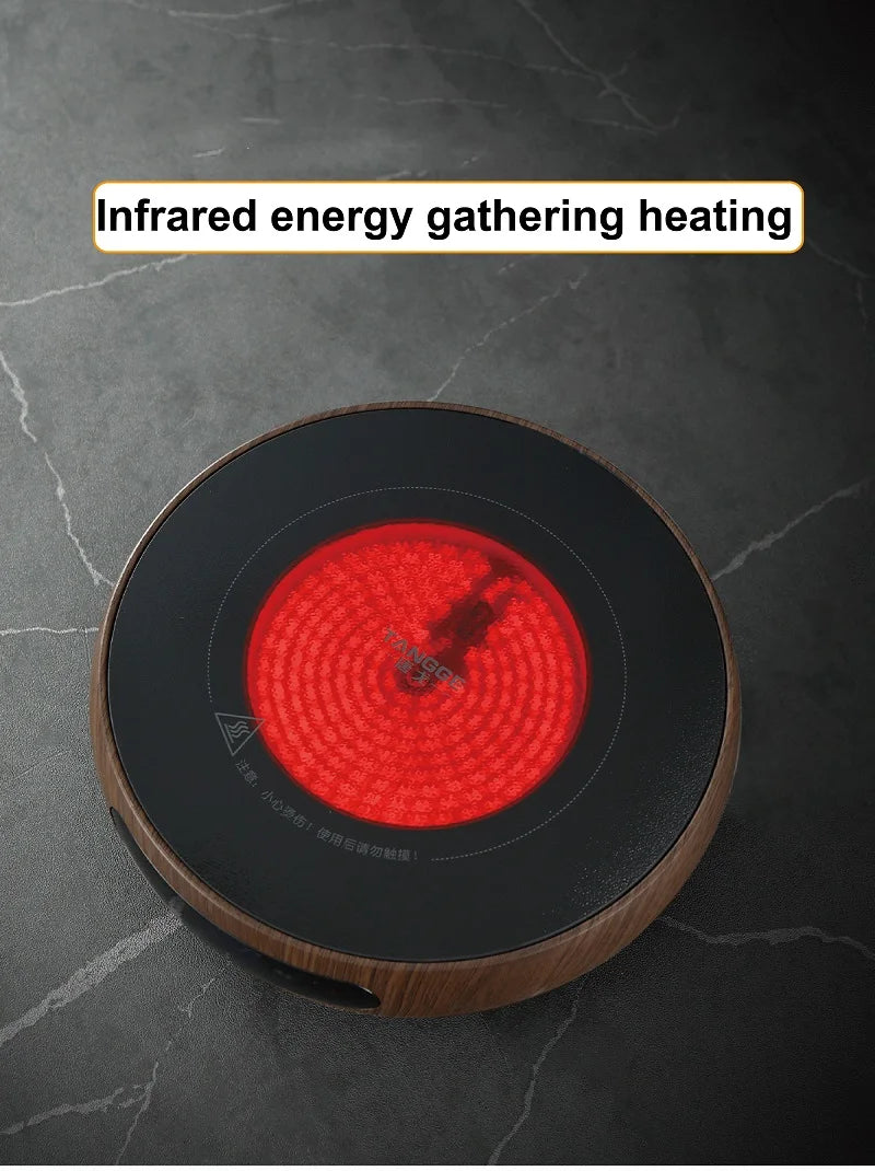 1500W Electric Ceramic Stove Smart Tea Stove Boiling Water Heater 8 Gear Heating Stove Office Timing Tea Maker Auto Keep Warm
