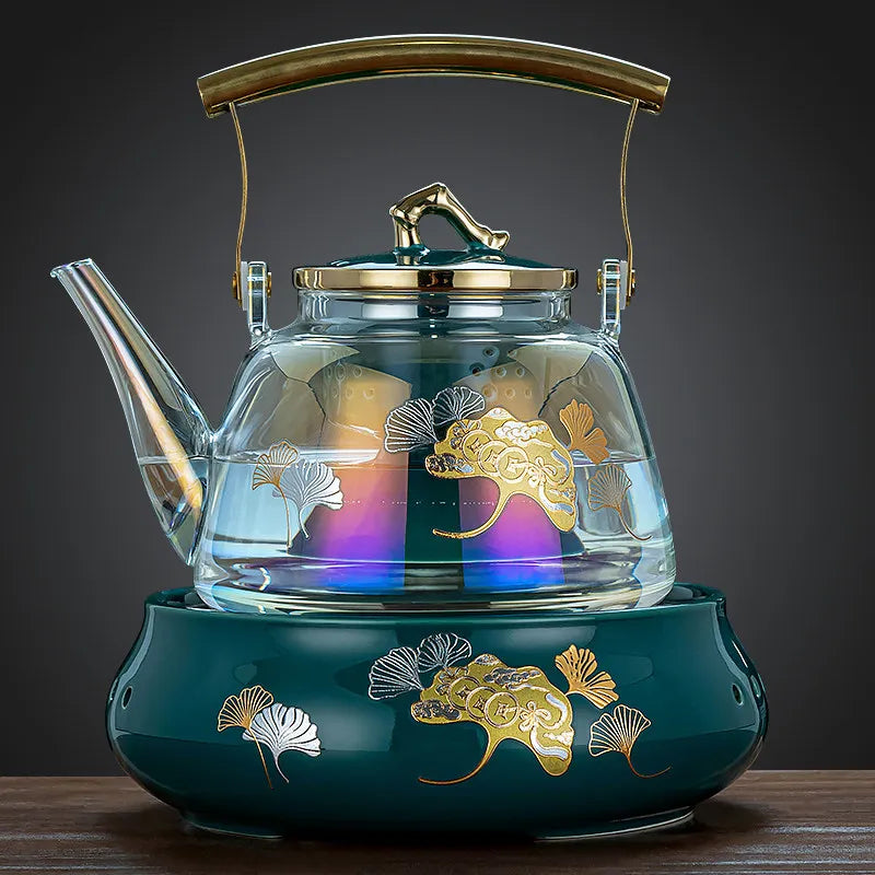 220V Electric ceramic tea pot glass tea pot water kettle tea brewing pot new small ceramic tea burner