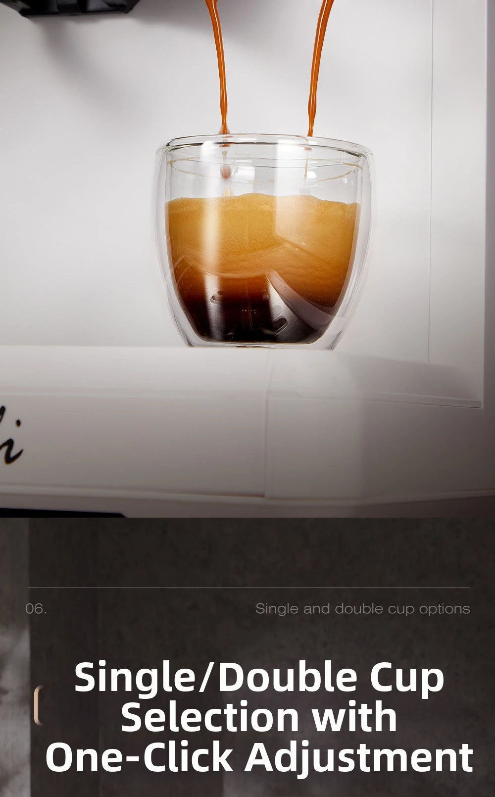 2-in-1 Cold & Hot Coffee Maker with Built-in Grinder & Milk Frother | Compact Espresso Machine for Home, Office & Small Cafés