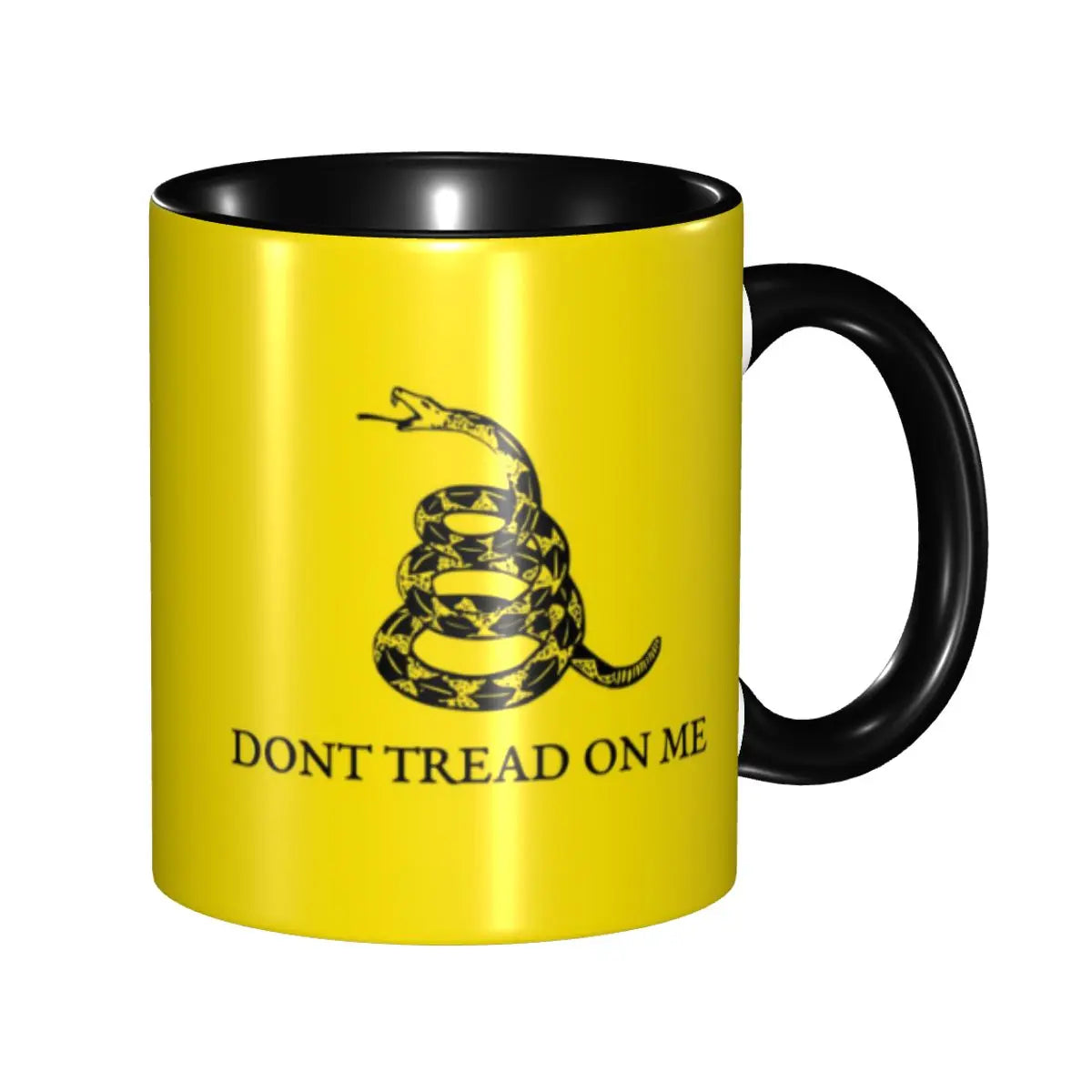 Dont Tread On Me Coffee Mug DIY Personalized Gadsden Flag Ceramic Mug Creative Present