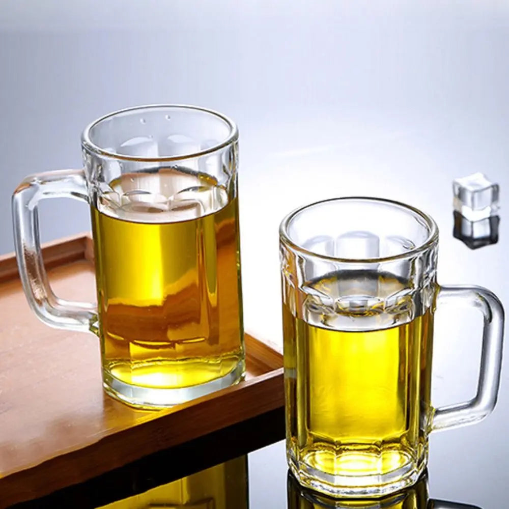 Clear Beer Mug Plastic Unbreakable Breakfast Milk Coffee Juice Water Cup Barware Drinkware for Home Party Bar KTV Beer Mug 맥주잔