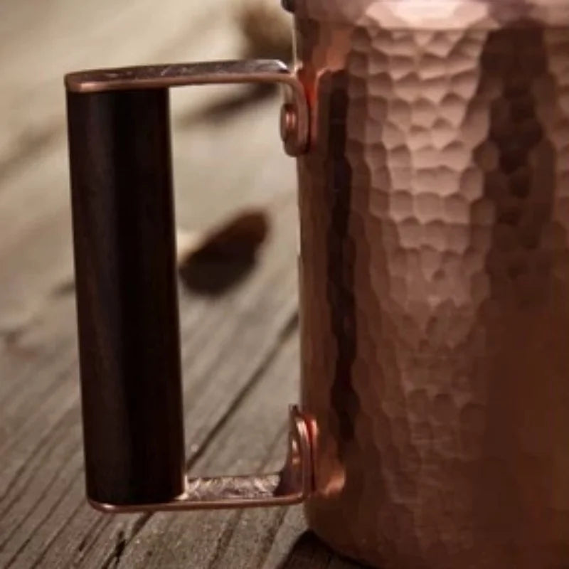 Vintage Copper Coffee Mug Handmade Moscow Mule Portable 450ml Tea Mug Drinkware for Hot and Cold Water Cup Kitchen Restaurant