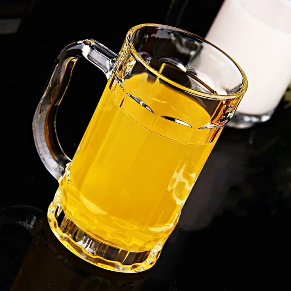 Clear Beer Mug Plastic Unbreakable Breakfast Milk Coffee Juice Water Cup Barware Drinkware for Home Party Bar KTV Beer Mug 맥주잔