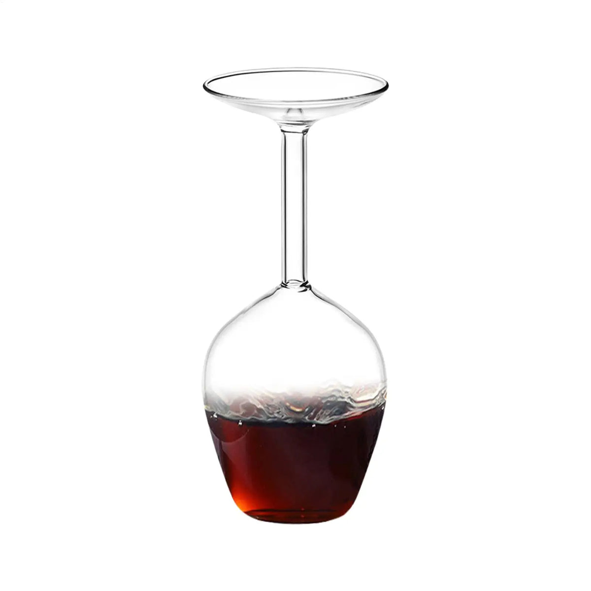 Wine Glass Upside-Down Red Wine Glasses Modern Glassware 400ml for Men Women Valentine's Day Birthday Christmas Hot Cold