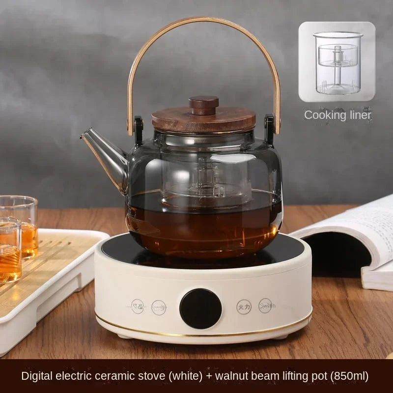 220V YANGZI Electric Tea Stove/Tea Boiler,Small Tabletop New Vintage Style, Ideal for Traditional Tea Ceremony CBW