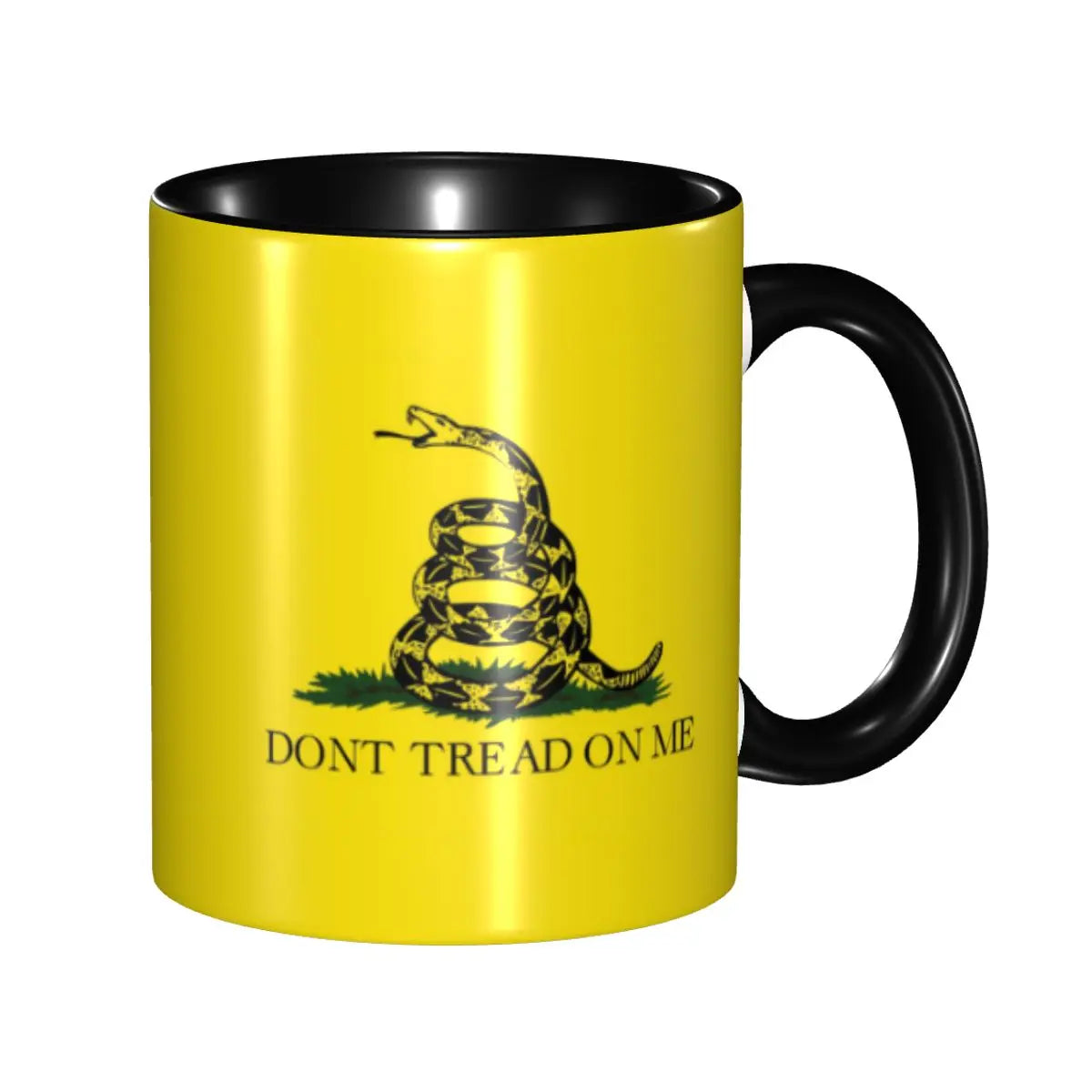 Dont Tread On Me Coffee Mug DIY Personalized Gadsden Flag Ceramic Mug Creative Present