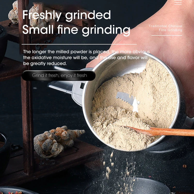 400W Electric Coffee Grinder for Beans Nuts Spices Grains Multifunctional Kitchen Grinder Machine Home Use