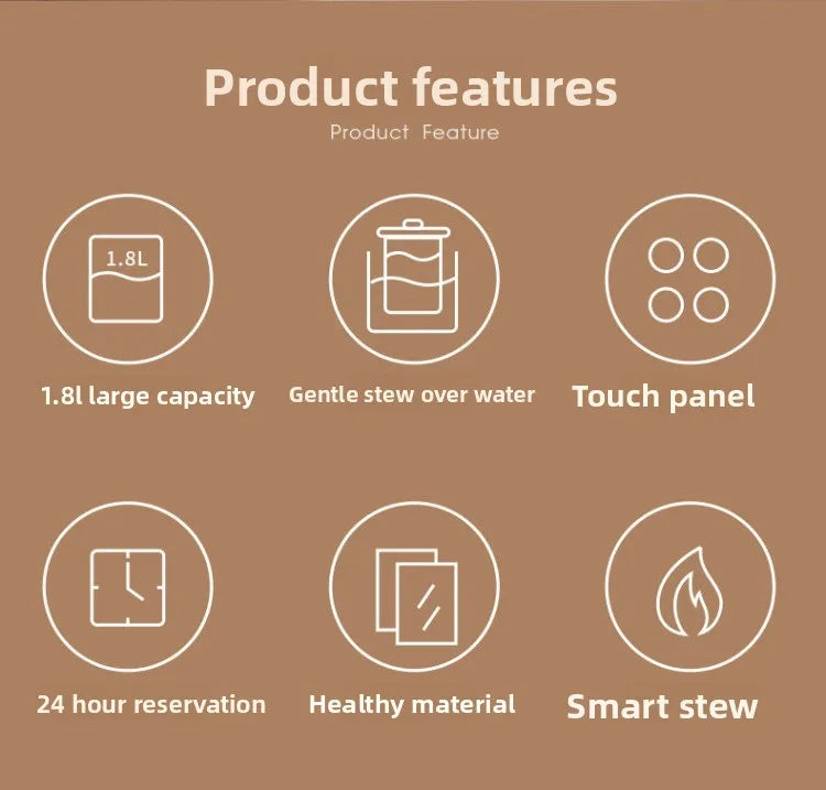 220V Geligao Automatic Double Boiler Health Kettle Thick Glass Multi Function Electric Tea Maker