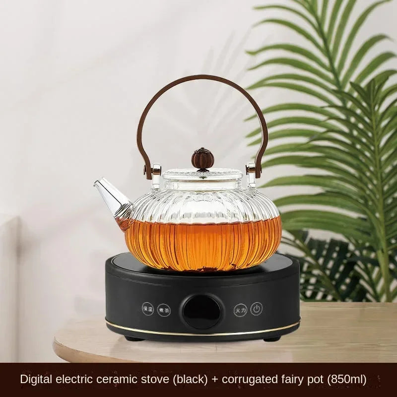 220V YANGZI Electric Tea Stove/Tea Boiler,Small Tabletop New Vintage Style, Ideal for Traditional Tea Ceremony AN