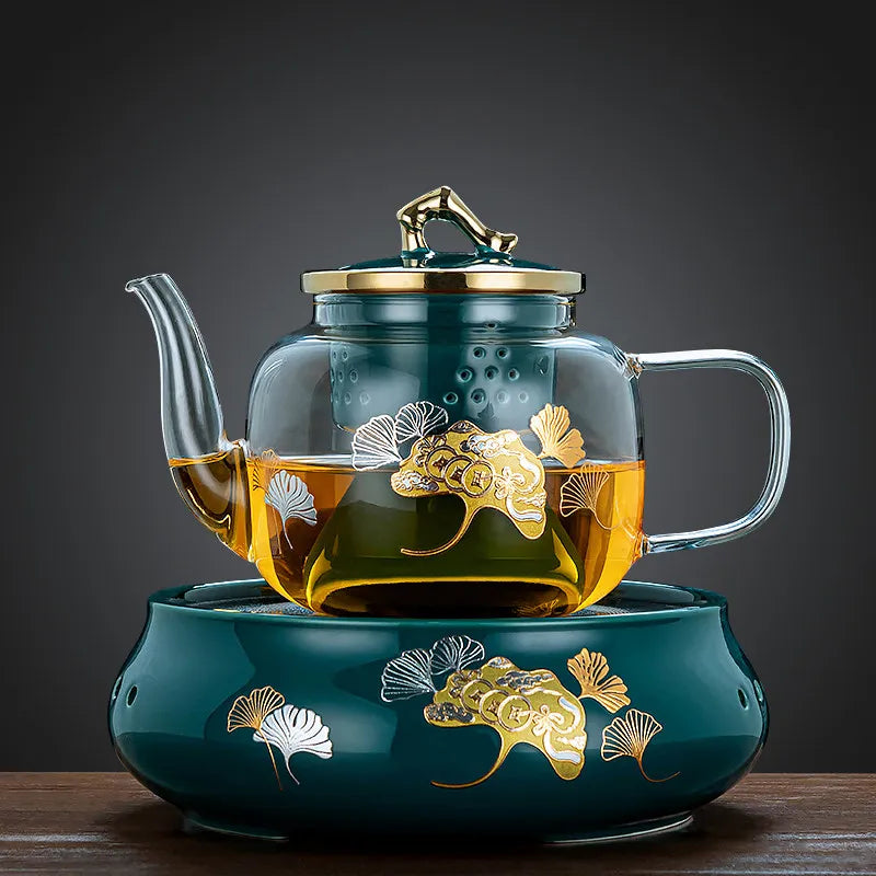 220V Electric ceramic tea pot glass tea pot water kettle tea brewing pot new small ceramic tea burner