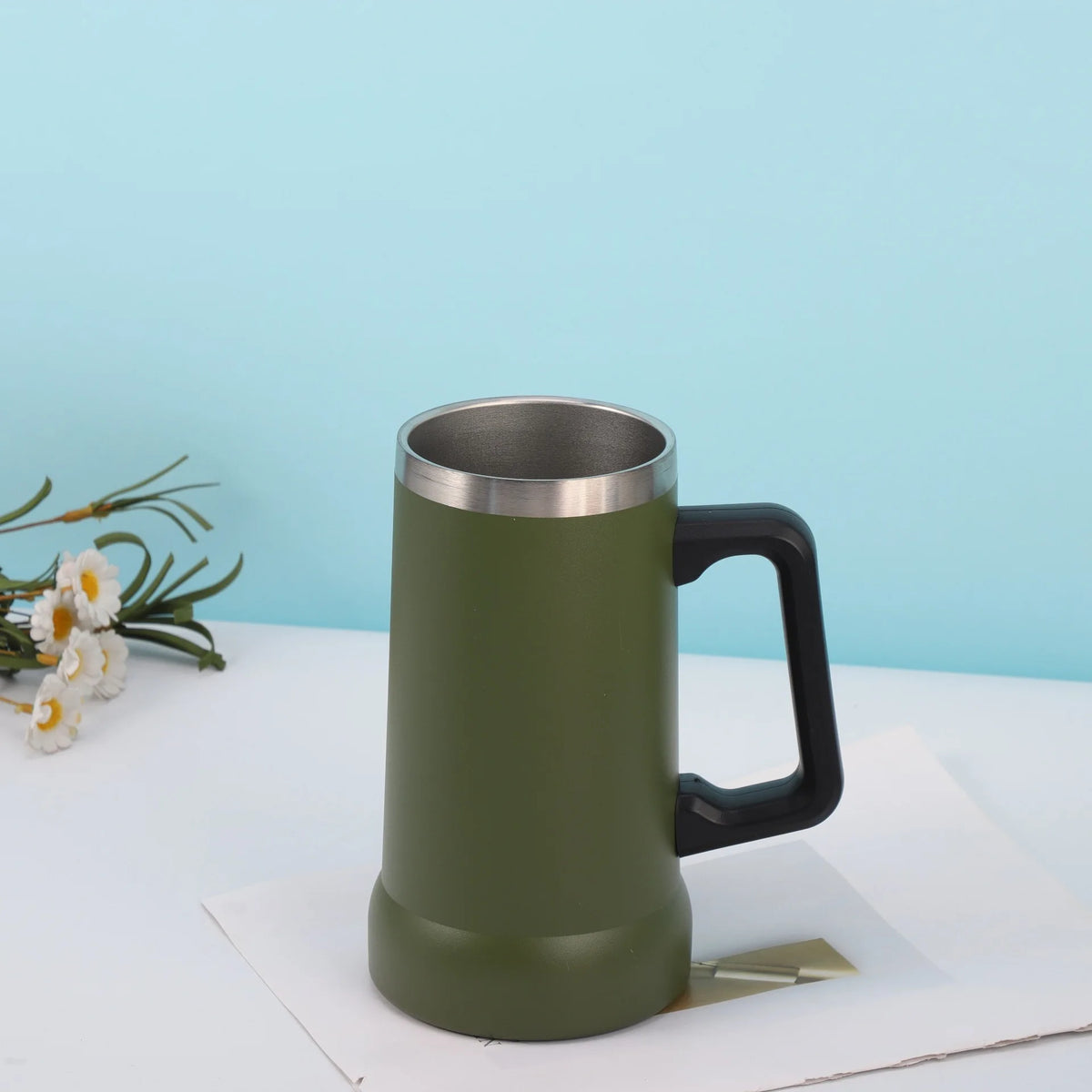 709ML Handle Similar Sta BeerCup Thermal Mug Beer Cups Stainless Steel Tubmler Thermos Water Bottle Vacuum Insulated Tumbler