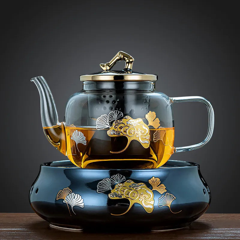 220V Electric ceramic tea pot glass tea pot water kettle tea brewing pot new small ceramic tea burner