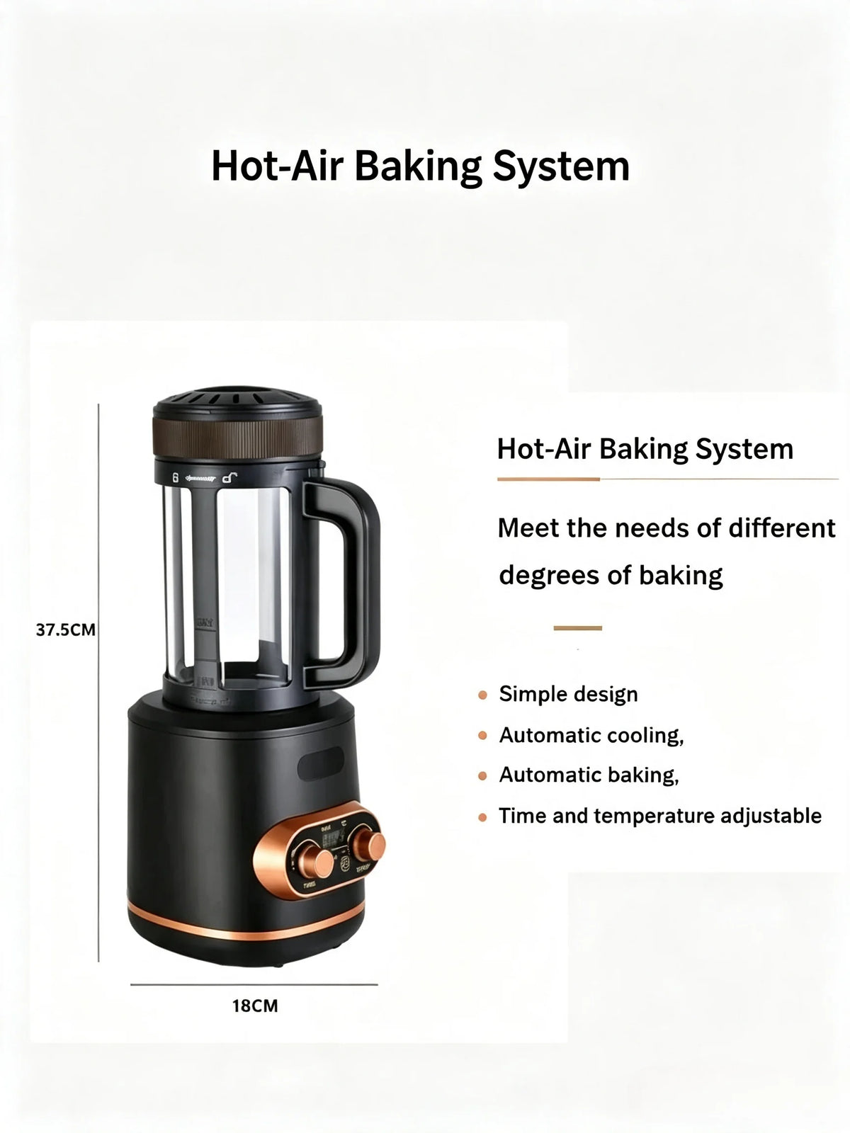 New 220V Electric Coffee Bean Roaster Baking Machine With Temperature Control And Timing Function Automatic Cooling