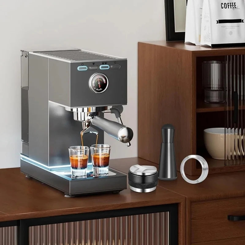 Coffee Enthusiast Set, 5PC Espresso Kit with Distributor, Tamper Leveler, WDT Tool, and Dosing Funnel, Suitable for 51/53/58 mm