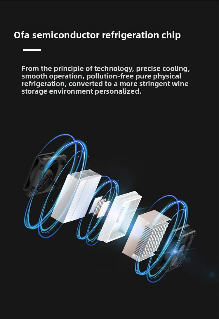 18 Bottle Wine Cooler Refrigerator , Quiet Freestanding Wine Fridge for Home/Office, 12℃-18℃ Adjustable Temperature,Glass Door