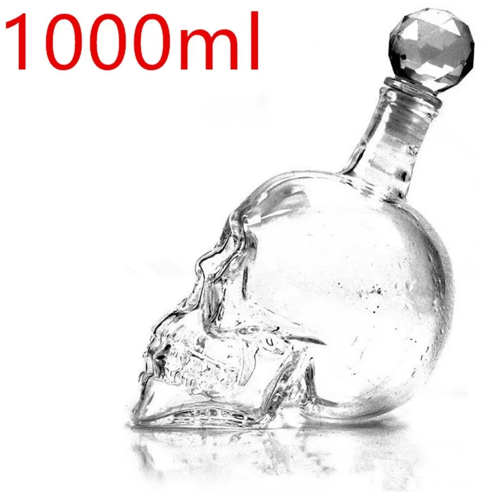 Transparent Skull Glass Wine Decanter Set Whiskey Skull Shot GlassesSkeleton Wine Glass For Bar Family Halloween Decoration Mug