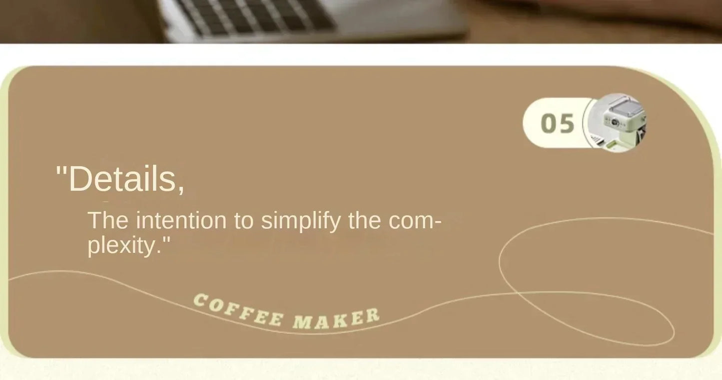 220V Bear Capsule Coffee Maker with Milk Frother, Semi-Automatic Espresso Machine CE