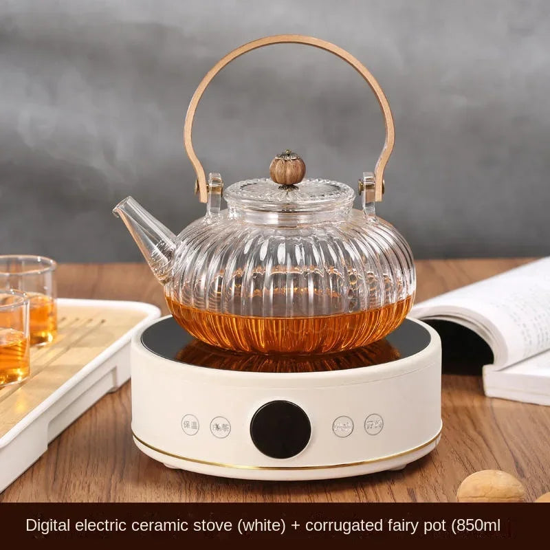 220V YANGZI Electric Tea Stove/Tea Boiler,Small Tabletop New Vintage Style, Ideal for Traditional Tea Ceremony CBW