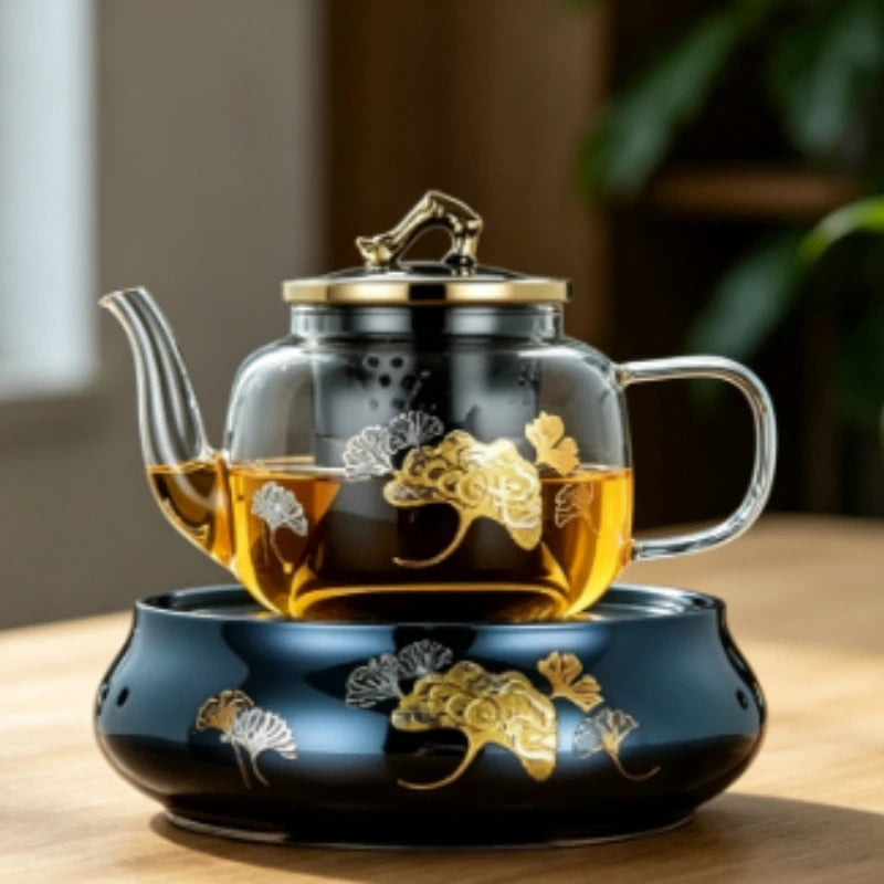 220V Electric ceramic tea pot glass tea pot water kettle tea brewing pot new small ceramic tea burner