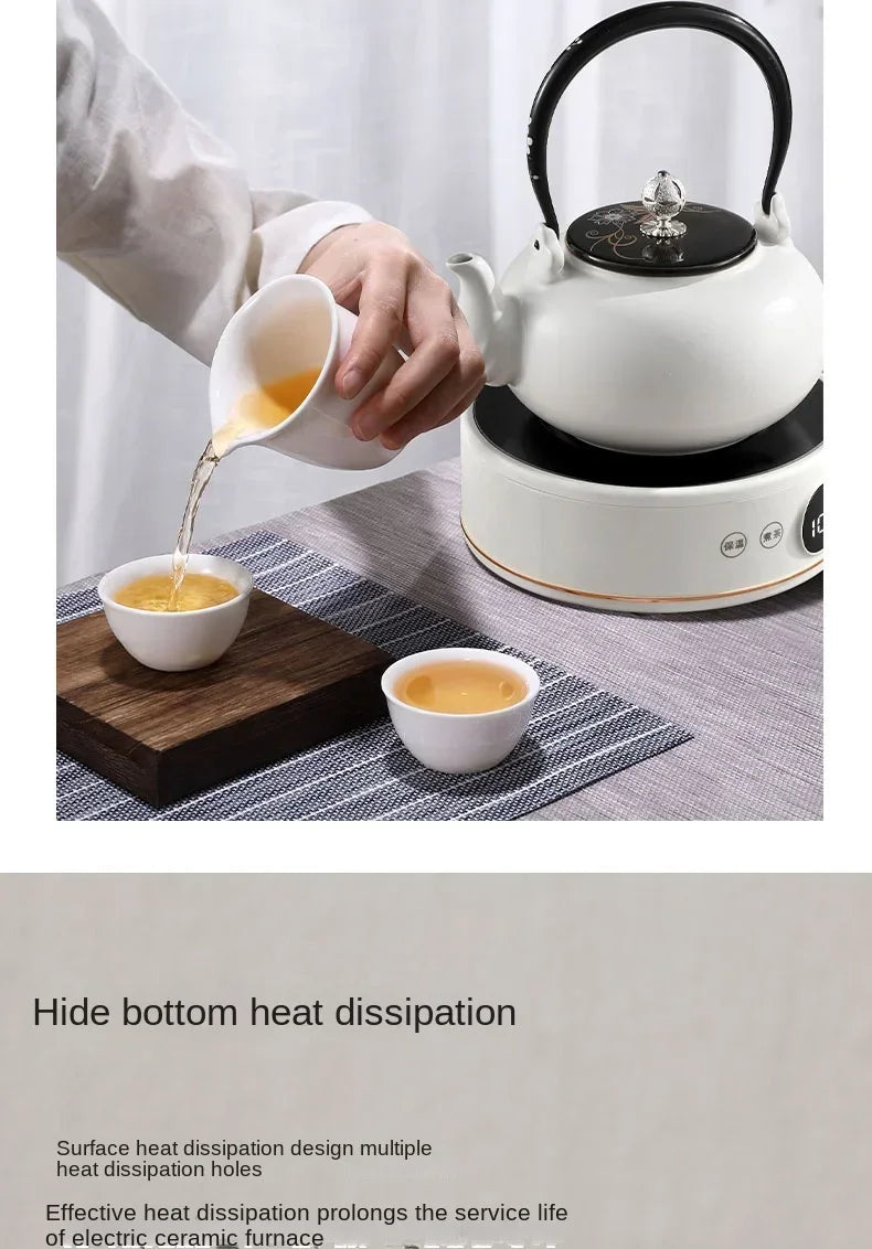 220V YANGZI Electric Tea Stove/Tea Boiler,Small Tabletop New Vintage Style, Ideal for Traditional Tea Ceremony AN