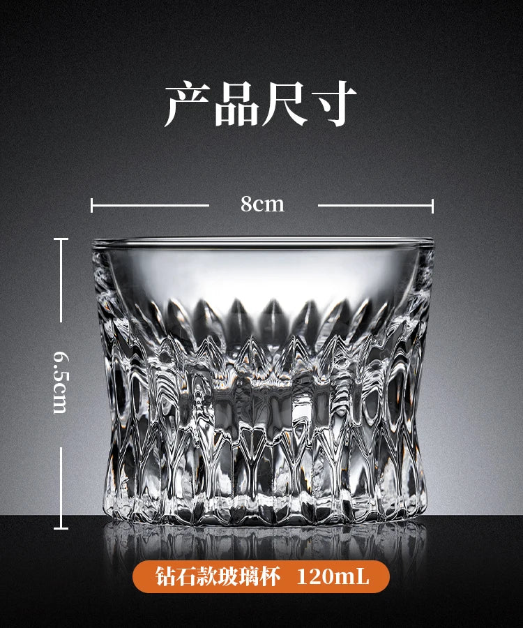 Glass, whisky, wine glass, light luxury, beer glass, household wine glass, Baijiu glass, crystal glass, foreign wine glass