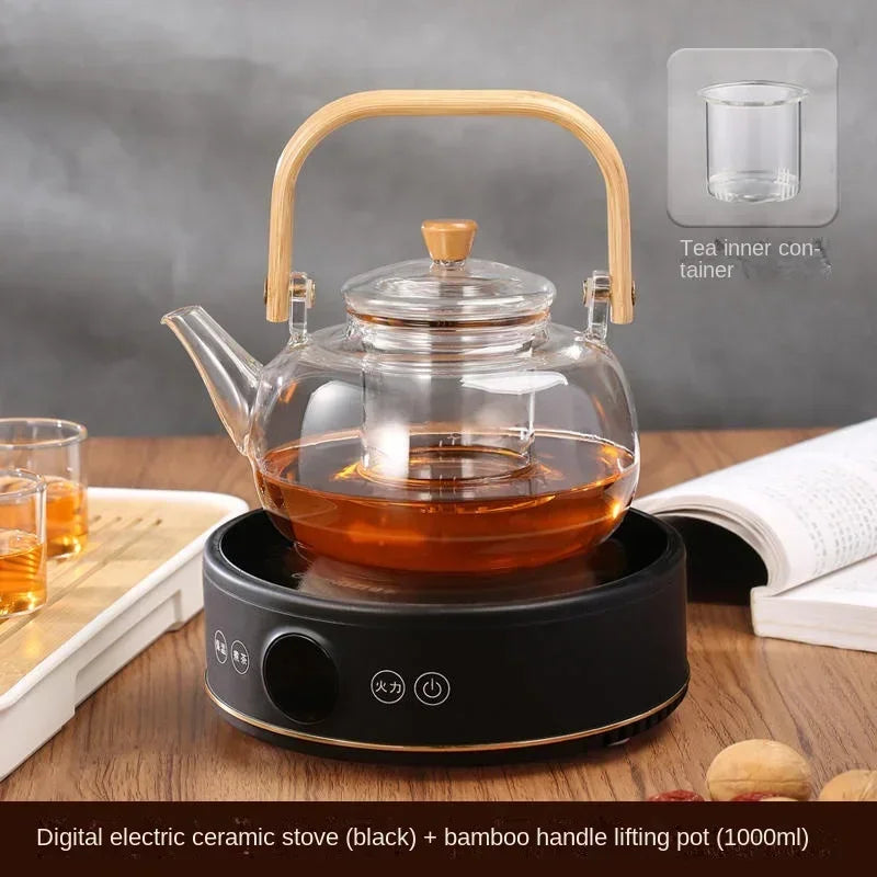 220V YANGZI Electric Tea Stove/Tea Boiler,Small Tabletop New Vintage Style, Ideal for Traditional Tea Ceremony AN