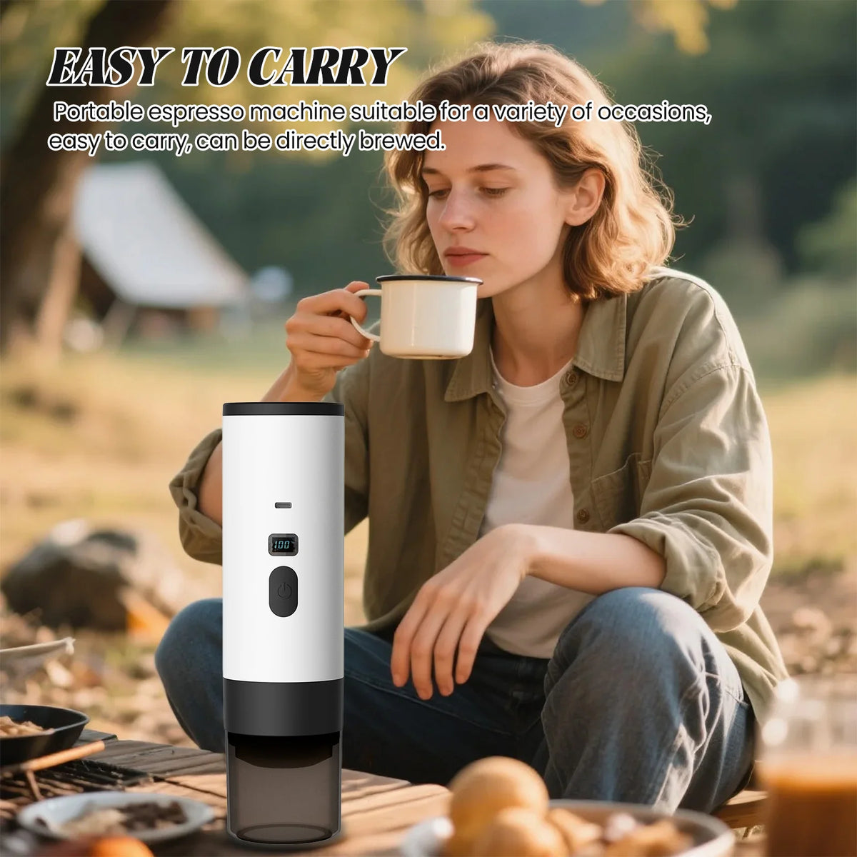 Portable 3 in 1 USB Coffee Maker 20Bar Espresso Machine Fast Heating for Travel Car Home