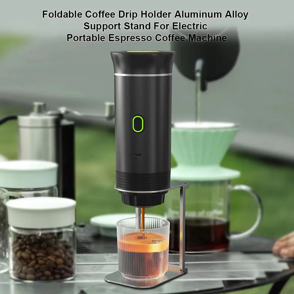 Portable Espresso Machine Mini Espresso Maker Self Heating Coffee Maker Compatible with Ground Coffee Capsule for Camping
