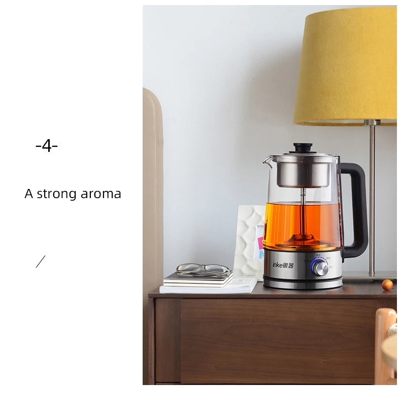 1.3L Electric Kettle Automatic Steam Spray Teapot with Filter Multifunctional Glass Teapots Thermo Pot Home Boil Water Kettle